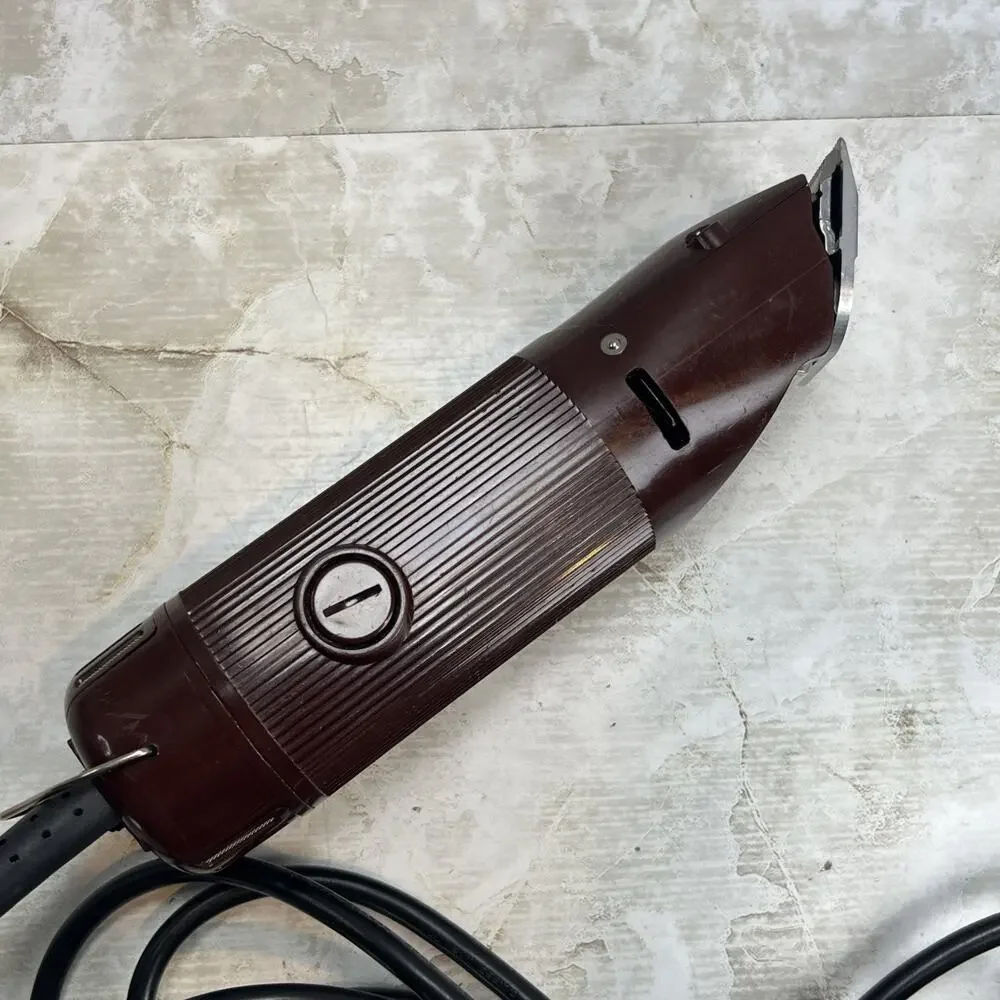 Vintage Oster Classic 76 Professional Hair Clippers Burgundy W/ Blade FOR PARTS